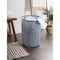 DII® Round Lattice PE-Coated Cotton Polyester Laundry Hamper